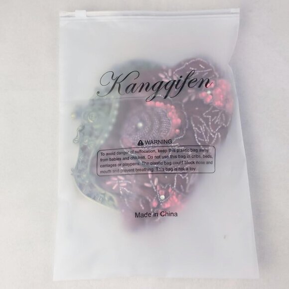 Women's Vintage Beaded Sequin Flower Evening Handbags - Picture 2 of 4